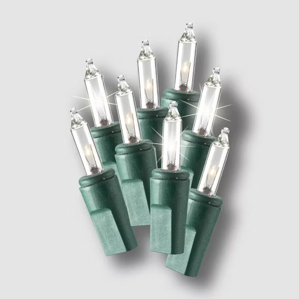 Philips 100ct Christmas Incandescent Smooth Mini String Lights Clear Twinkle | Target