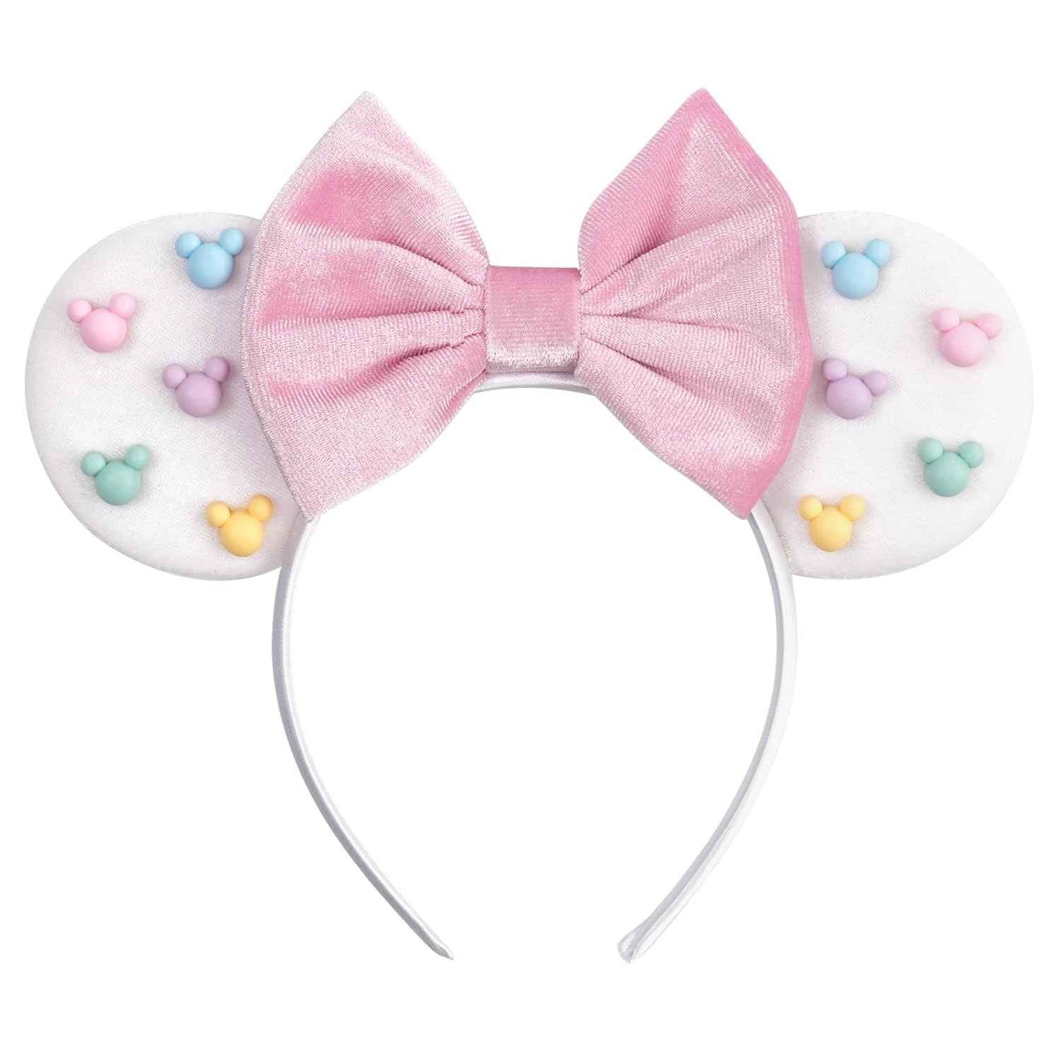 Colorful Candy-Inspired Mouse Ears Headband with Sparkling Glitter – Perfect for Fun Parties, T... | Amazon (US)