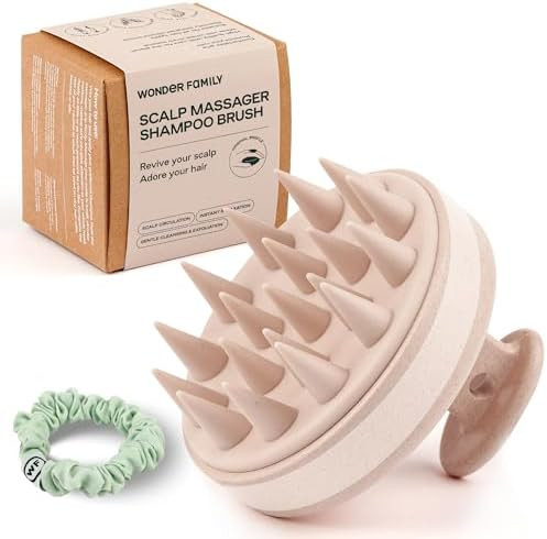 Silicone Scalp Scrubber for Dandruff – Serum, Balm, & Hair Oil Applicator – Scalp Massager Ha... | Amazon (US)