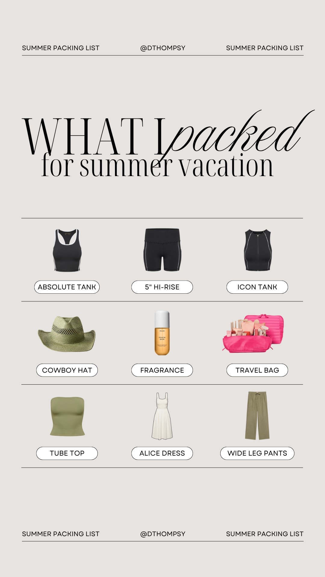 what I packed for my summer trips

#LTKBeauty #LTKFindsUnder100 #LTKSeasonal