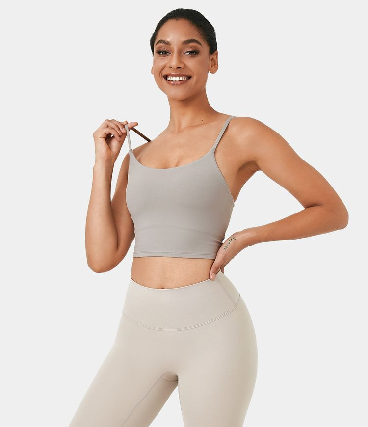 Women’s Basic Padded Workout Cropped Tank Top - HALARA | HALARA