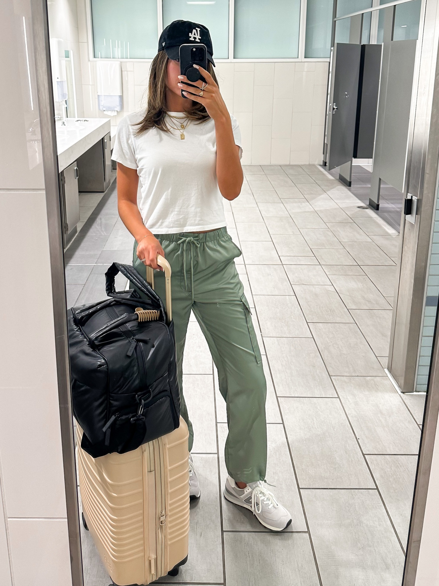 Airport outfit! Size Small white tee (TTS) and Small cargo joggers (TTS)

July 4th sale, Travel outfit, athleisure, summer outfit

#LTKtravel #LTKunder100 #LTKstyletip