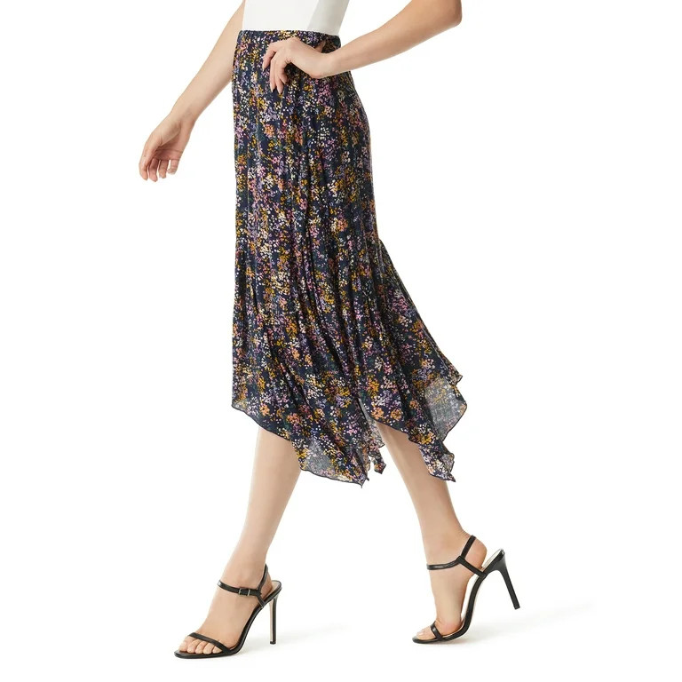 Jessica Simpson Women's and Women's Plus Margot Handkerchief Skirt | Walmart (US)