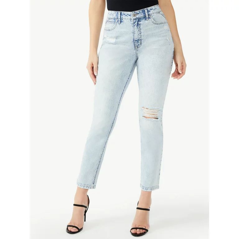 Sofia Jeans by Sofia Vergara Women's High-Rise Curvy Girlfriend Jeans | Walmart (US)