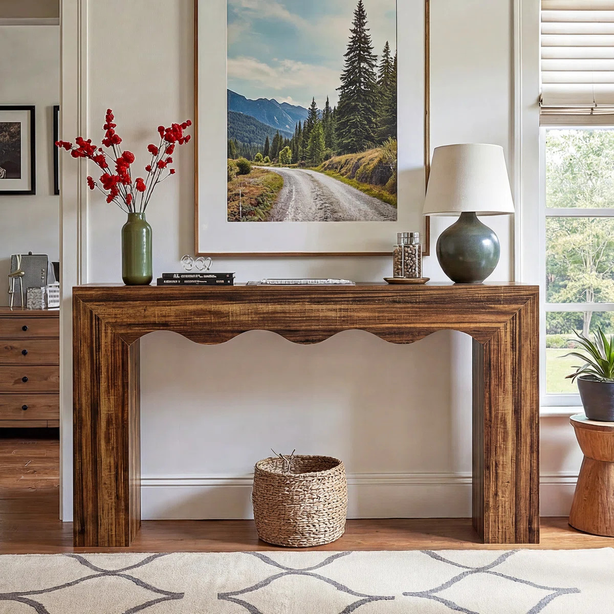 63" Long  Farmhouse Console Table | Wayfair North America