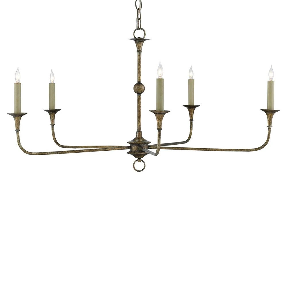 Languedoc French Country Bronze Iron Candle Style Chandelier - Small | Kathy Kuo Home