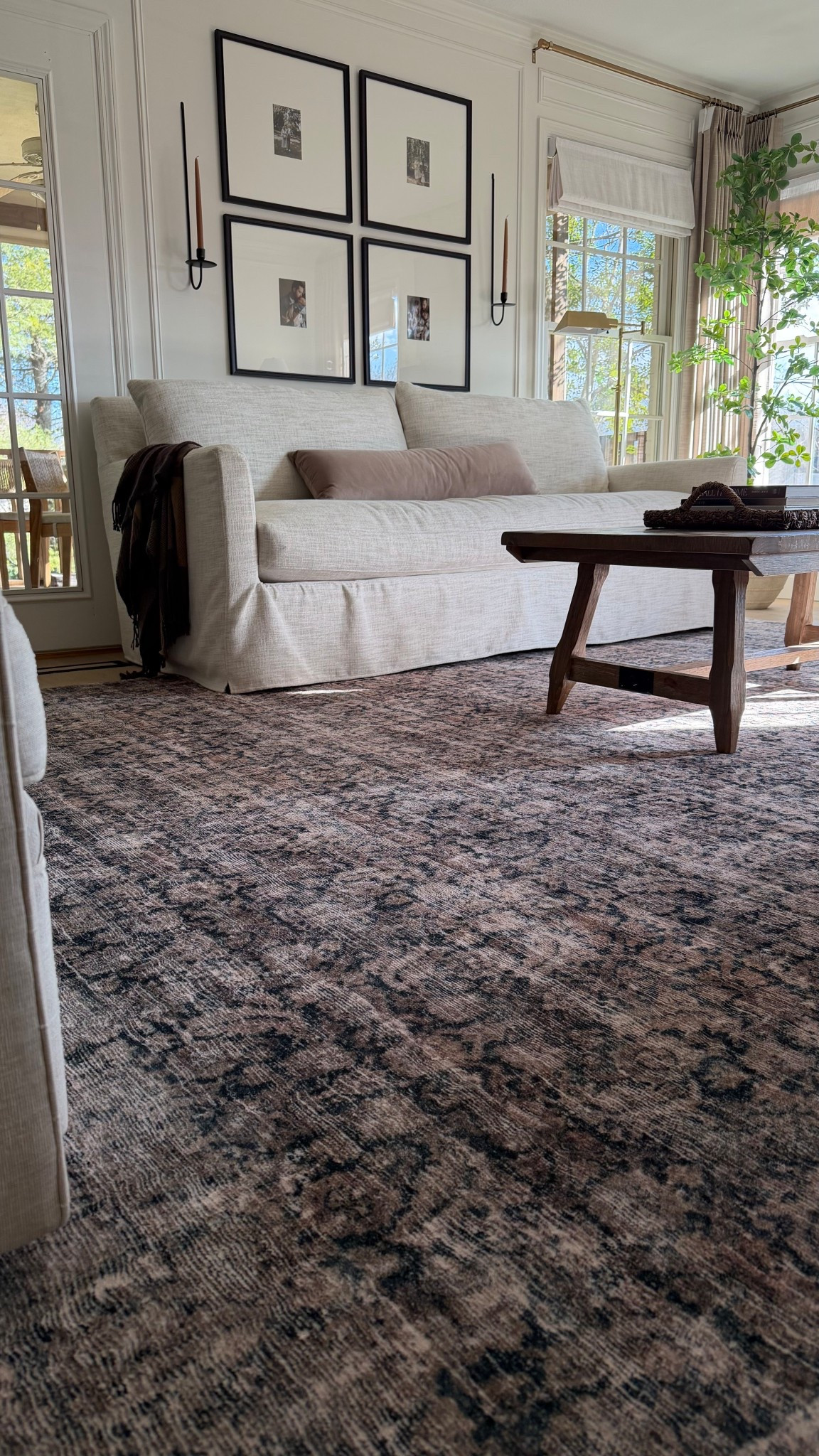 Did you see our new living room rug?! 😍
I love the moody vintage pattern 

It’s the Loloi cloudpile (sooo soft but still really durable) and very affordable for the size! 

#LTKHome