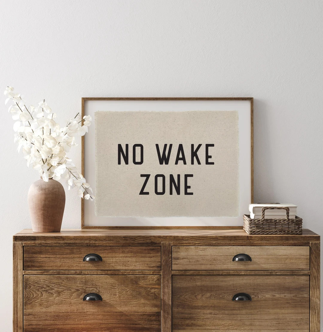 Beach Wall Art, No Wake Zone Canvas Poster, Surf Tapestry Flag, Coastal Decor Wall Banner - Etsy | Etsy (US)