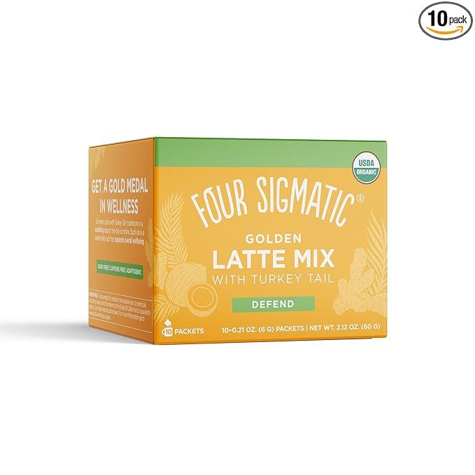 Four Sigmatic Golden Latte, Organic Instant Golden Latte with Shiitake Mushroom, Turmeric & Cocon... | Amazon (US)
