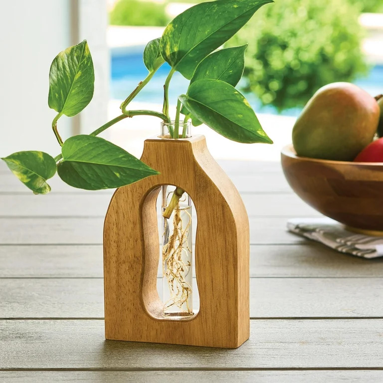 Better Homes & Gardens Wood and Glass Tall Propagation Station | Walmart (US)