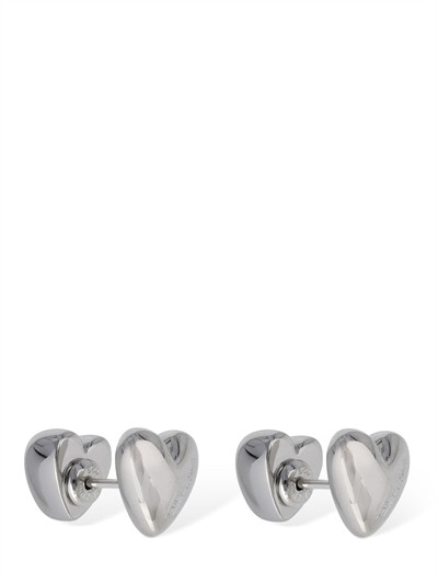 Ambush - Small heart stud earrings - Silver | Luisaviaroma | Luisaviaroma