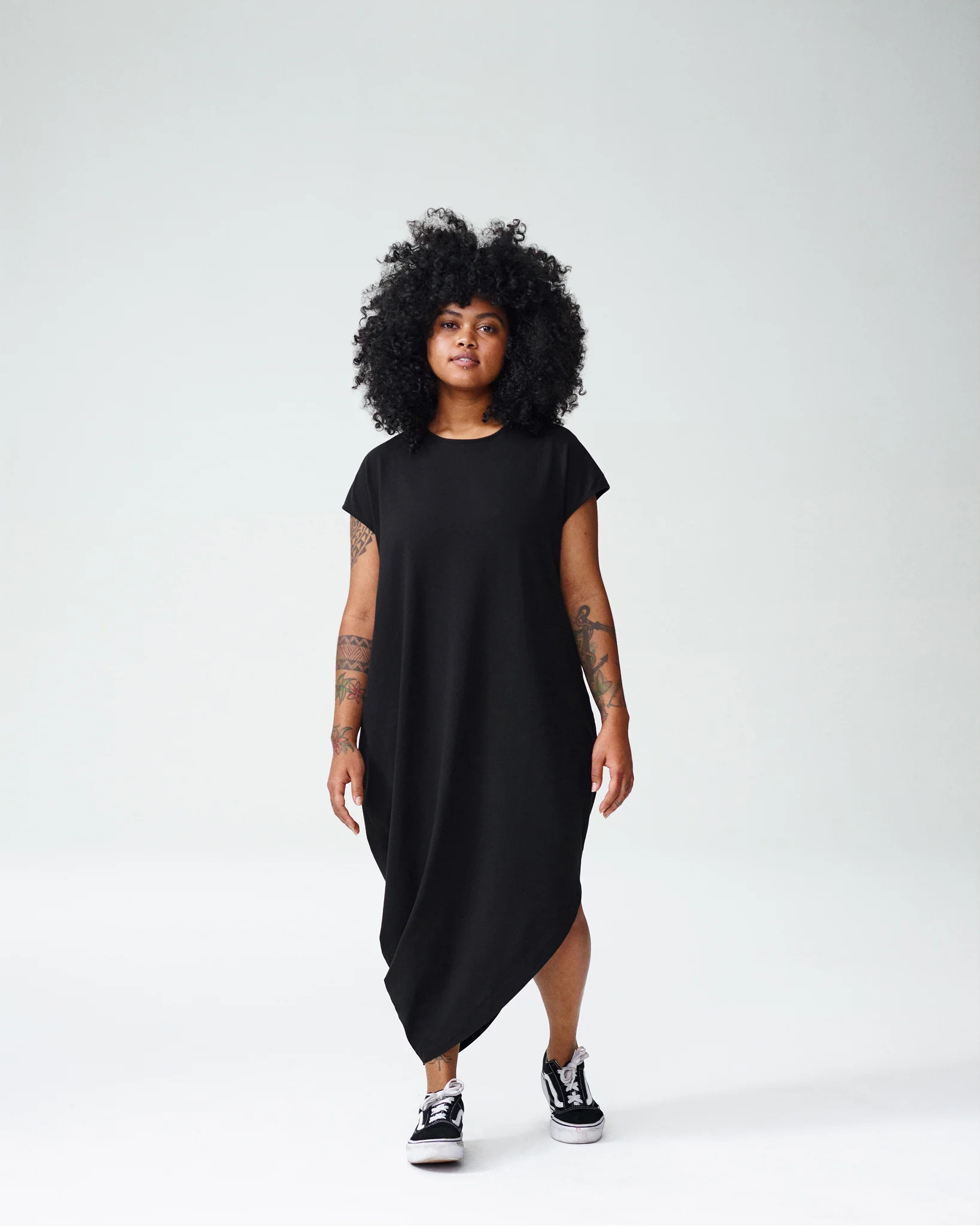 Iconic Petite Geneva Dress - Black | Universal Standard