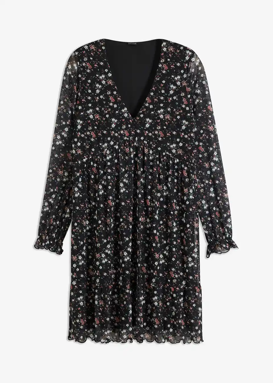 Jersey Kleid aus Mesh | Bonprix DE