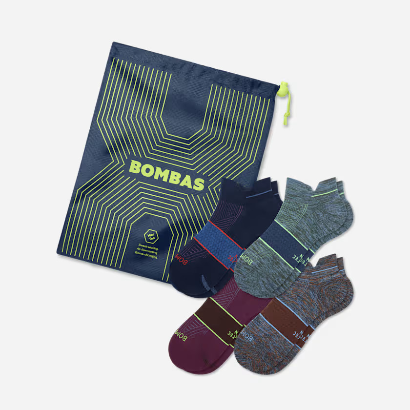 Men's Running Ankle Sock 4-Pack Gift Bag | Bombas