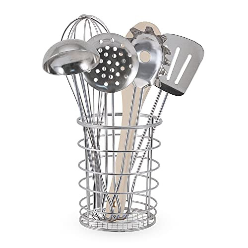 Melissa & Doug Stir and Serve Cooking Utensils (7 pcs) - Stainless Steel and Wood | Amazon (US)