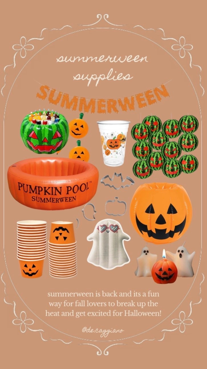 Summerween is back and its such a fun way for fall lovers to break up the heat and get excited for Halloween! 🌞🎃🧡🍉🍹

#LTKSeasonal #LTKHome #LTKSaleAlert