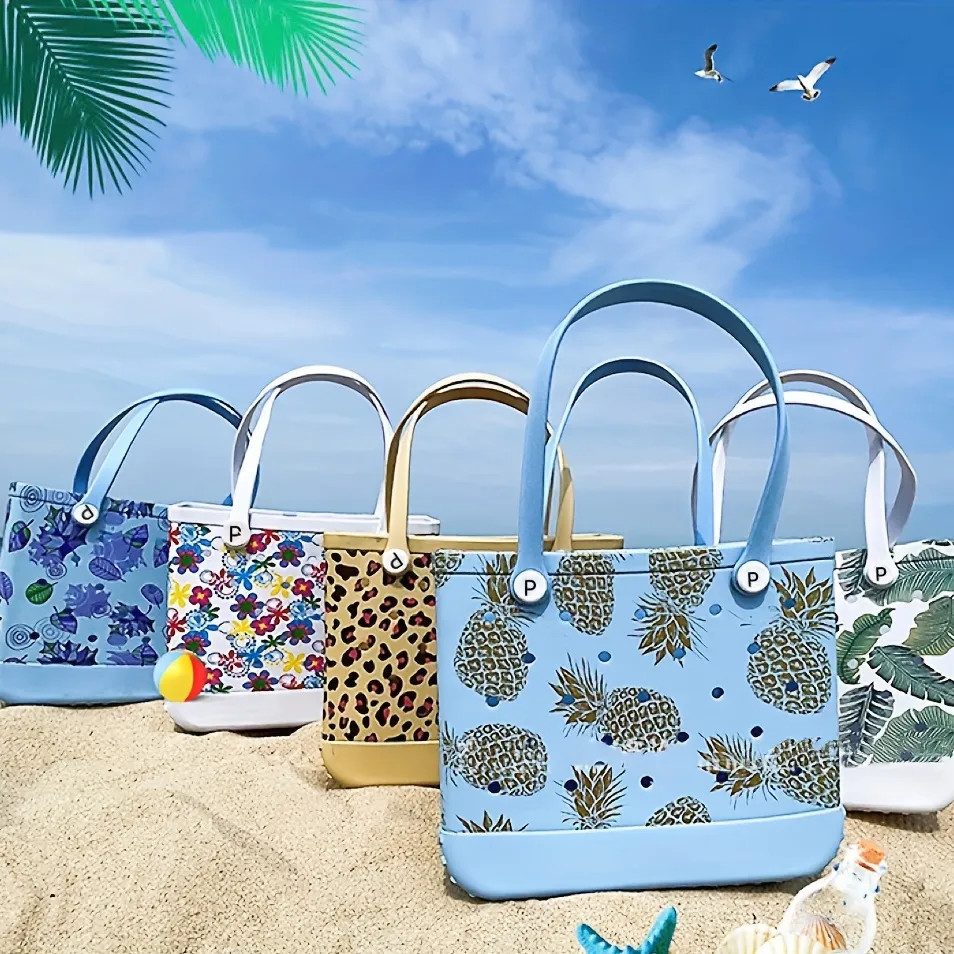 Lightweight Portable Beach Tote Bag, Large Capacity Waterproof Fashion Simple EVA Seaside Handbag... | Temu Affiliate Program