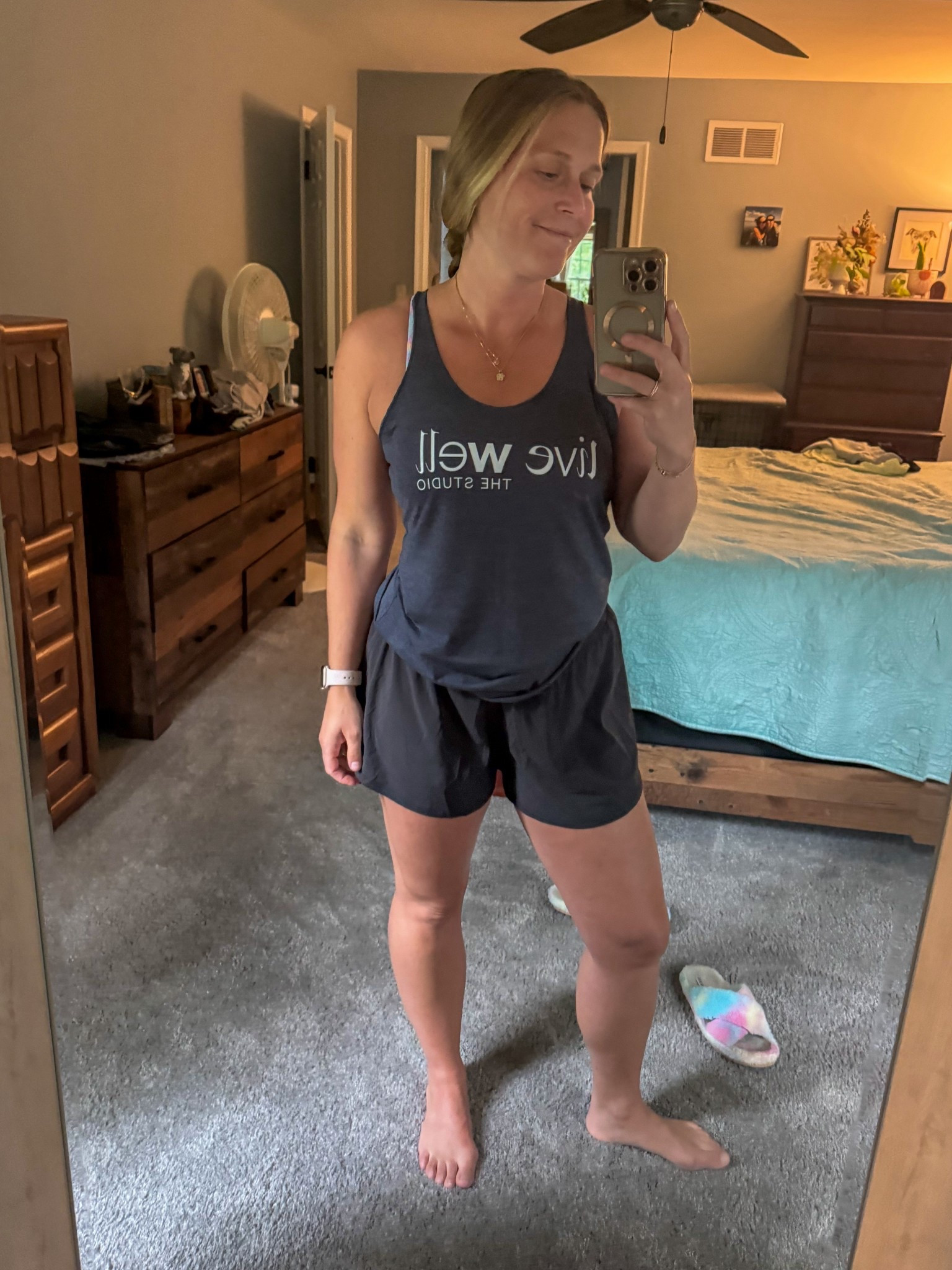 NEW BUSINESS TANK, but these pace crush high rise short 2.5 are so comfortable and perfect for chill nights + workouts! They actually seem much longer than 2.5 - these are a medium if that helps with sizing! 

#LTKSeasonal #LTKActive #LTKSummerEdit