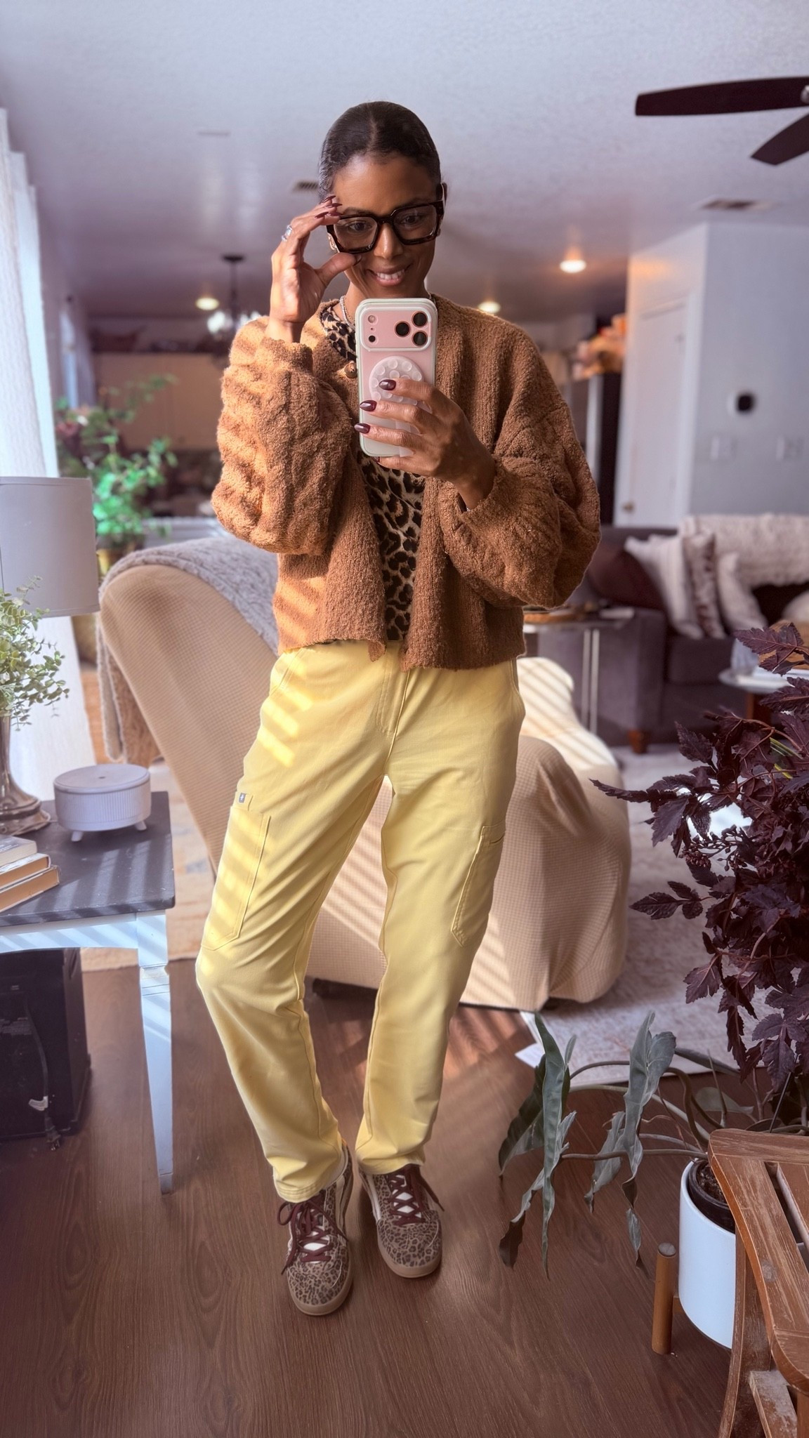Butter yellow and a little leopard never hurt no one! I love this combo! Of course my leopard oncepts from @thecollectiontx , are always on these feet unmatched comfort! and This sweater by Free People literally goes with everything I put on! I get compliments daily asking where I got this from. Well I linked it for my girls🫶#nurselife

#LTKgrwm #LTKootd #LTKdayinmylife