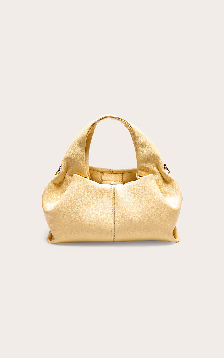 Butter Cream Slouchy Mini Pu Handbag | PrettyLittleThing US