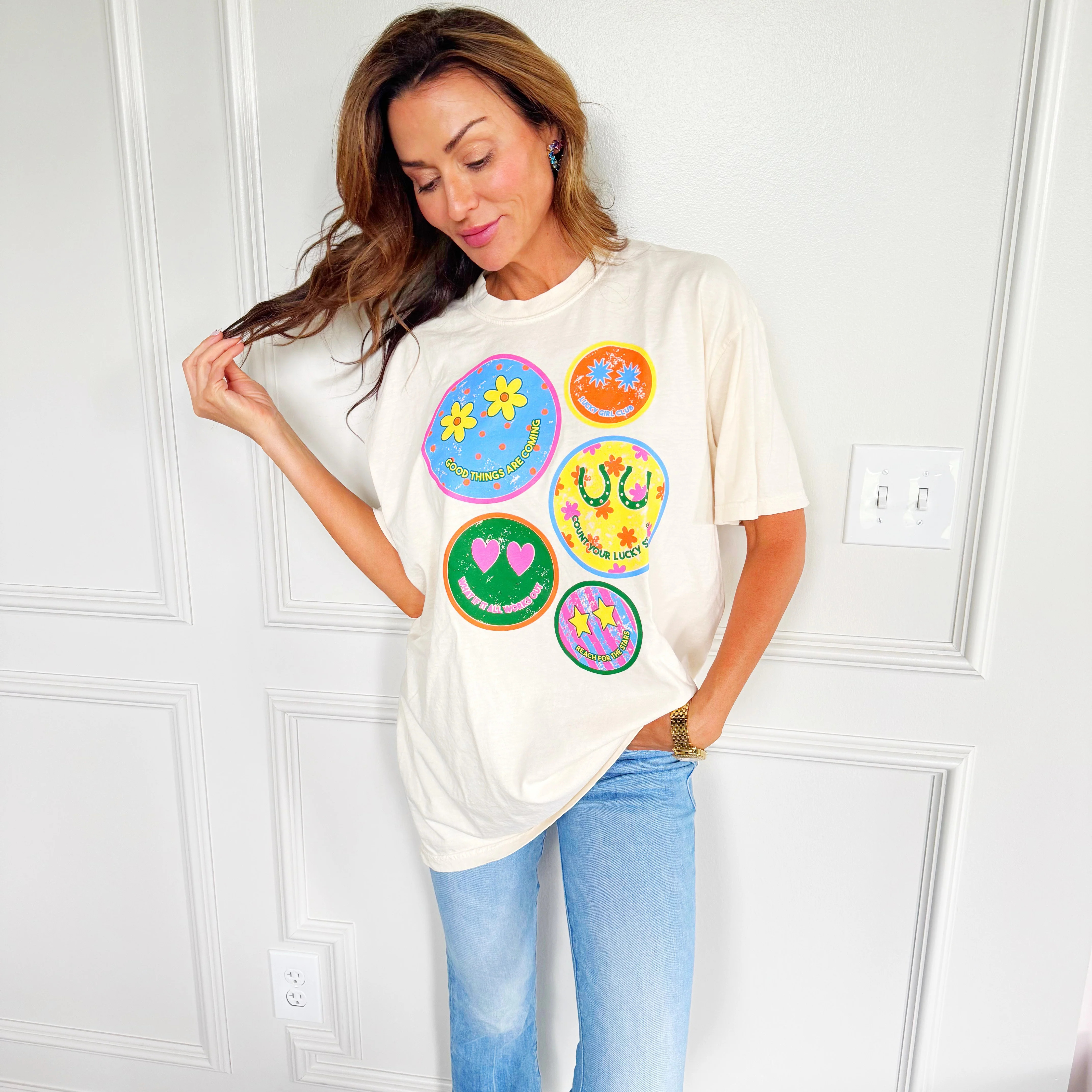 Dream Big Smiley Tee | Poppy & Pine