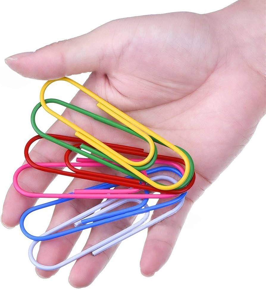 Paper Clips, 40 Pack 4 Inches Mega Large Paper Clips - 100mm Extra Large Multicolored Jumbo Coate... | Amazon (US)