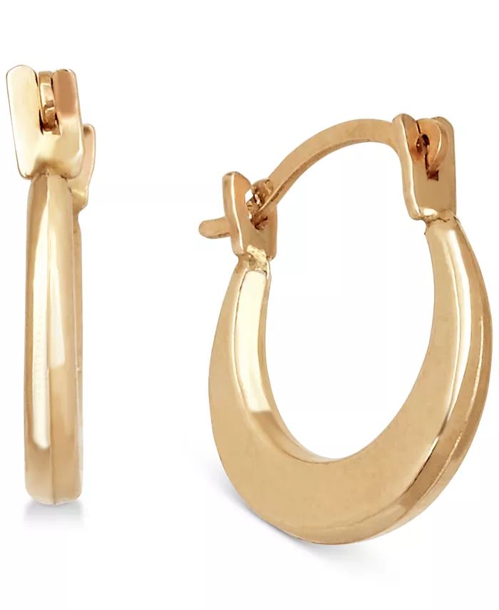 Children's Small Round Hoop Earrings in 14k Gold | Macys (US)