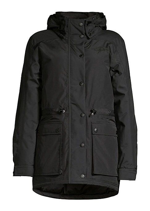 The North Face Women's Reign On Standard-Fit Nylon Down Parka - Black - Size Small | Saks Fifth Avenue