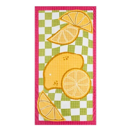 Better Homes & Gardens Beach Collection Lemon Cotton-Blend Beach Towel | Walmart (US)