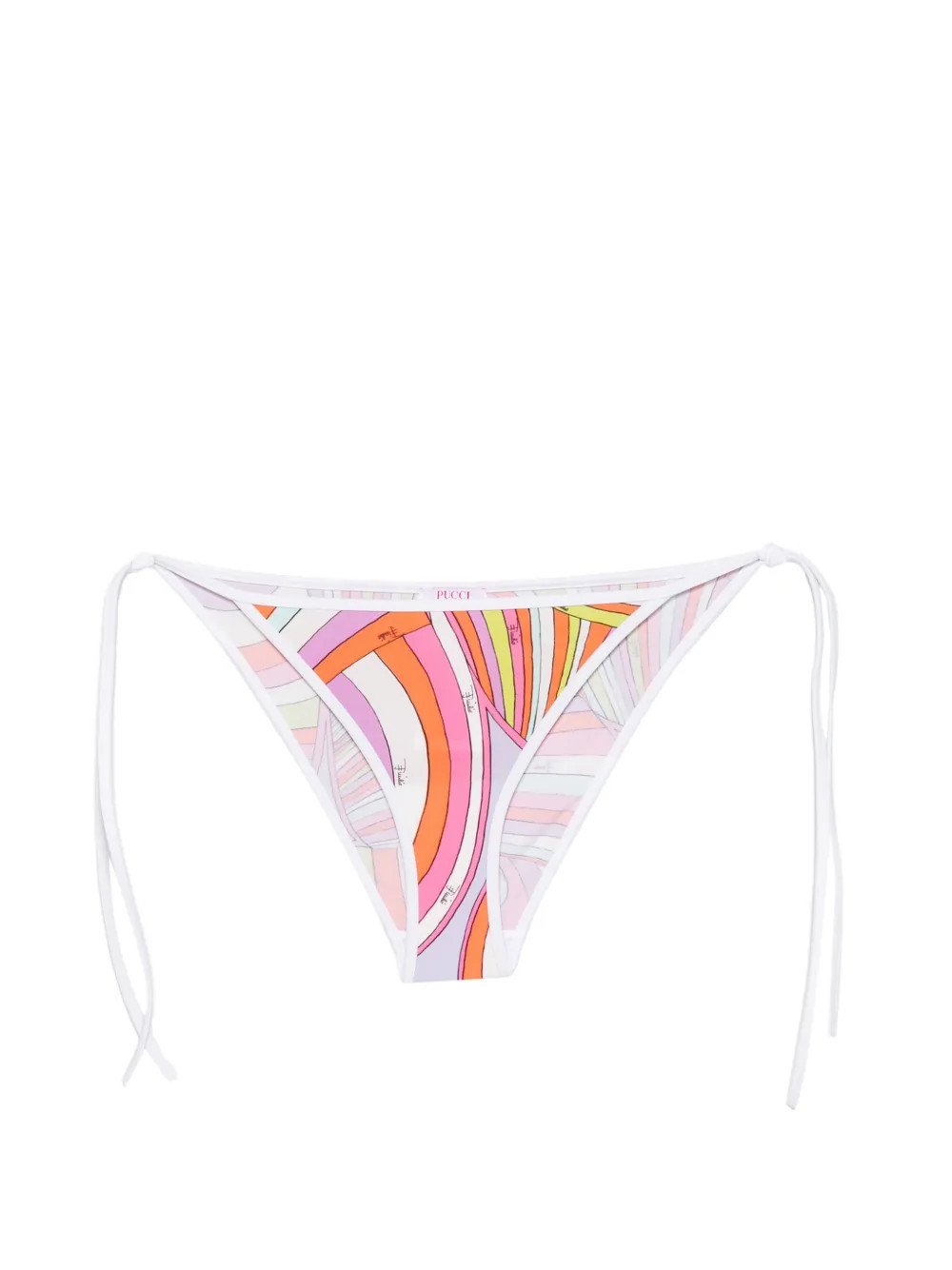 PUCCI Iride-print side-tie bikini bottoms - Pink | Farfetch Global