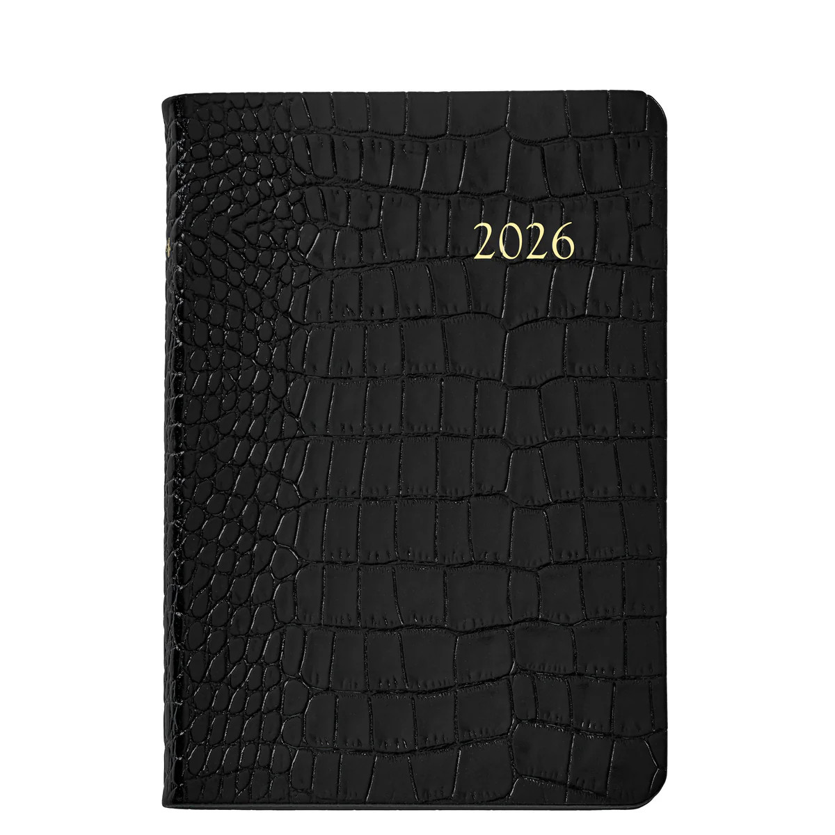 2026 Embossed Crocodile Leather Daily Journal | Over The Moon