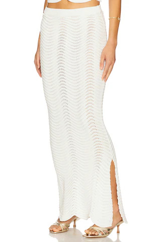 Cin Cin Soda Knit Maxi Skirt in Pearl from Revolve.com | Revolve Clothing (Global)