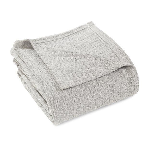 Impressions Solid Woven Cotton Throw Blanket | Walmart (US)