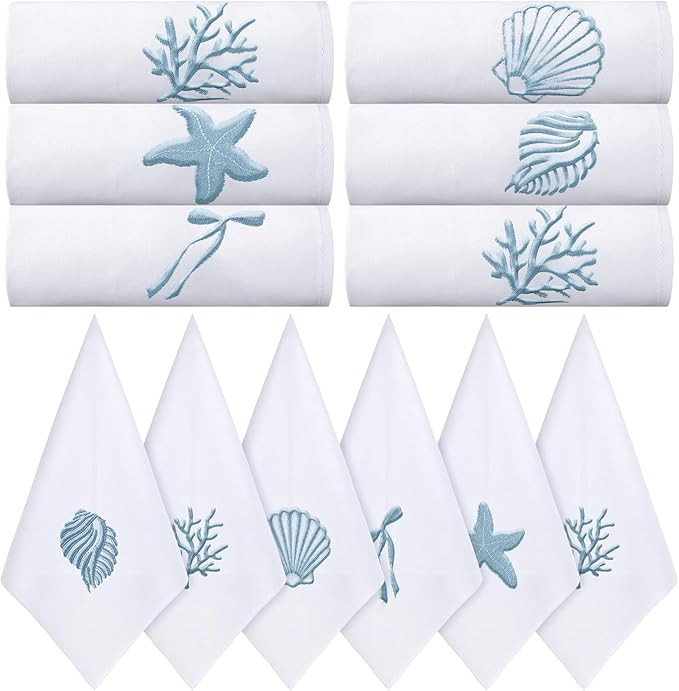 12 Pcs Last Toast on The Coast Bachelorette Coastal Party Cloth Napkins Decorations 17x17 Inch 10... | Amazon (US)