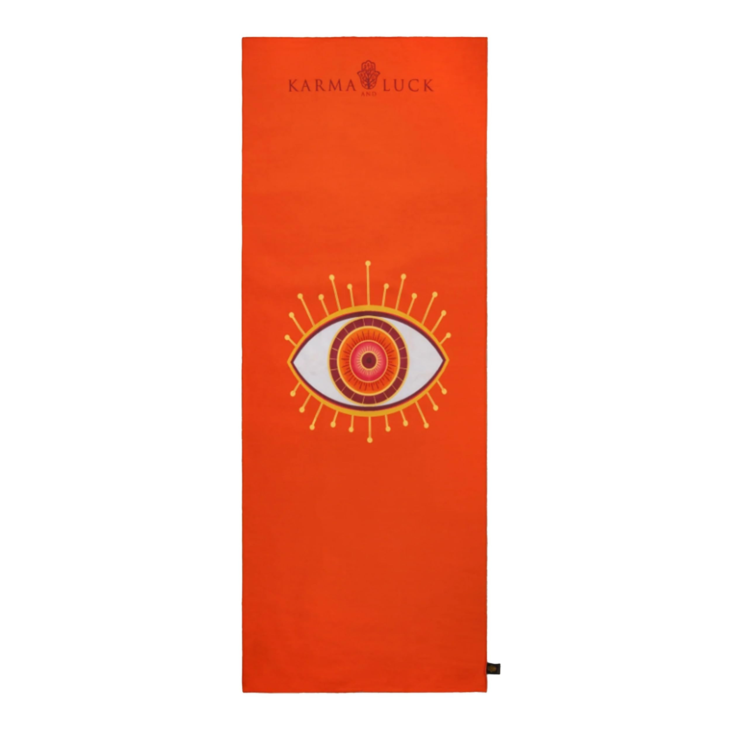 KARMA AND LUCK Guardian Energy Yoga Towel, Evil Eye Design for Protection & Focus, Non-Slip Terry... | Amazon (US)