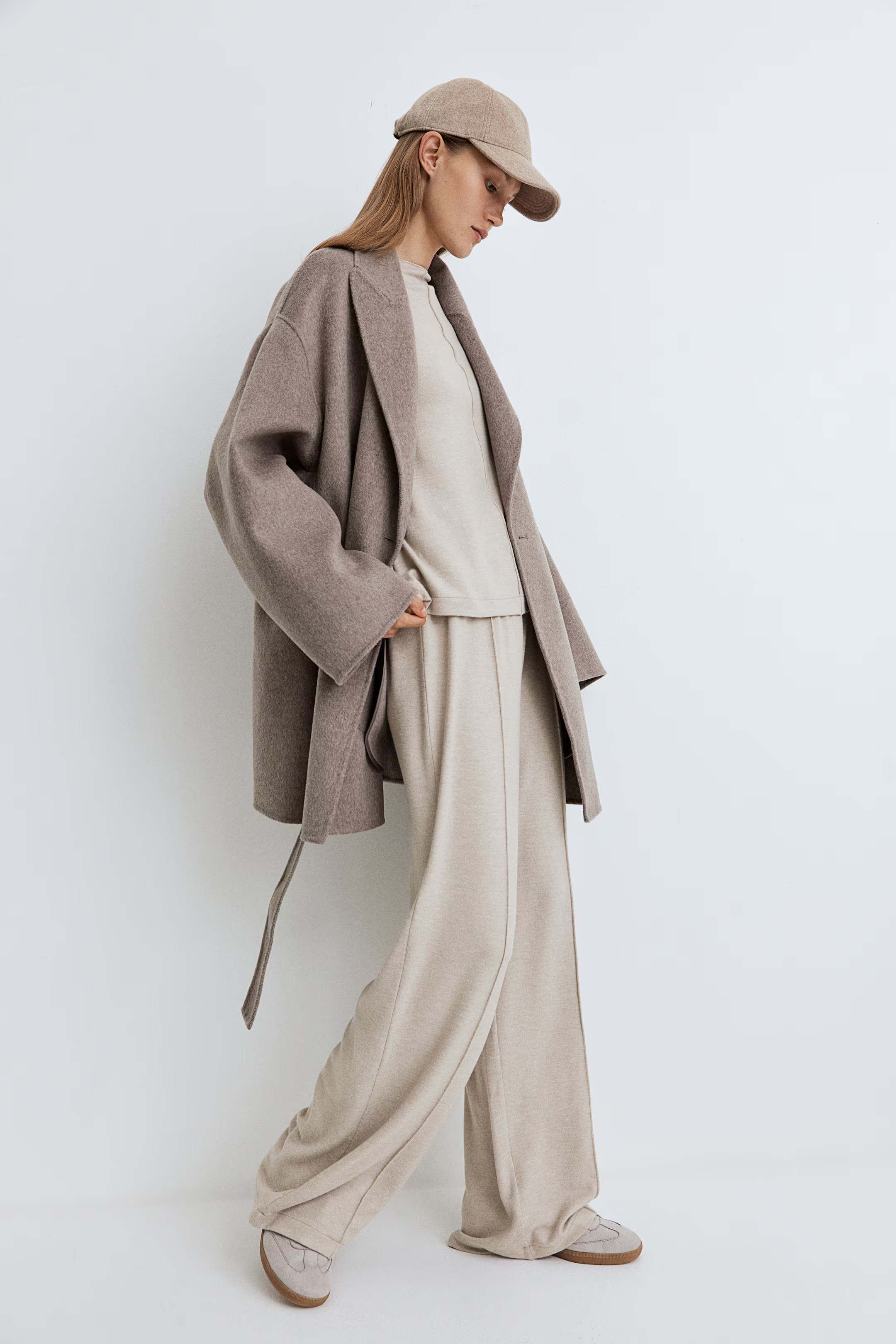 Crease-leg trousers - Light beige - Ladies | H&M GB | H&M (UK, MY, IN, SG, PH, TW, HK)