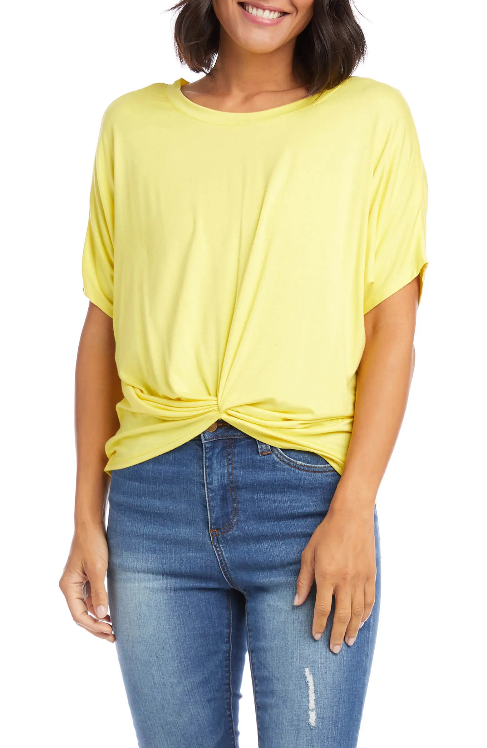Dolman Sleeve Twist Front Top | Nordstrom