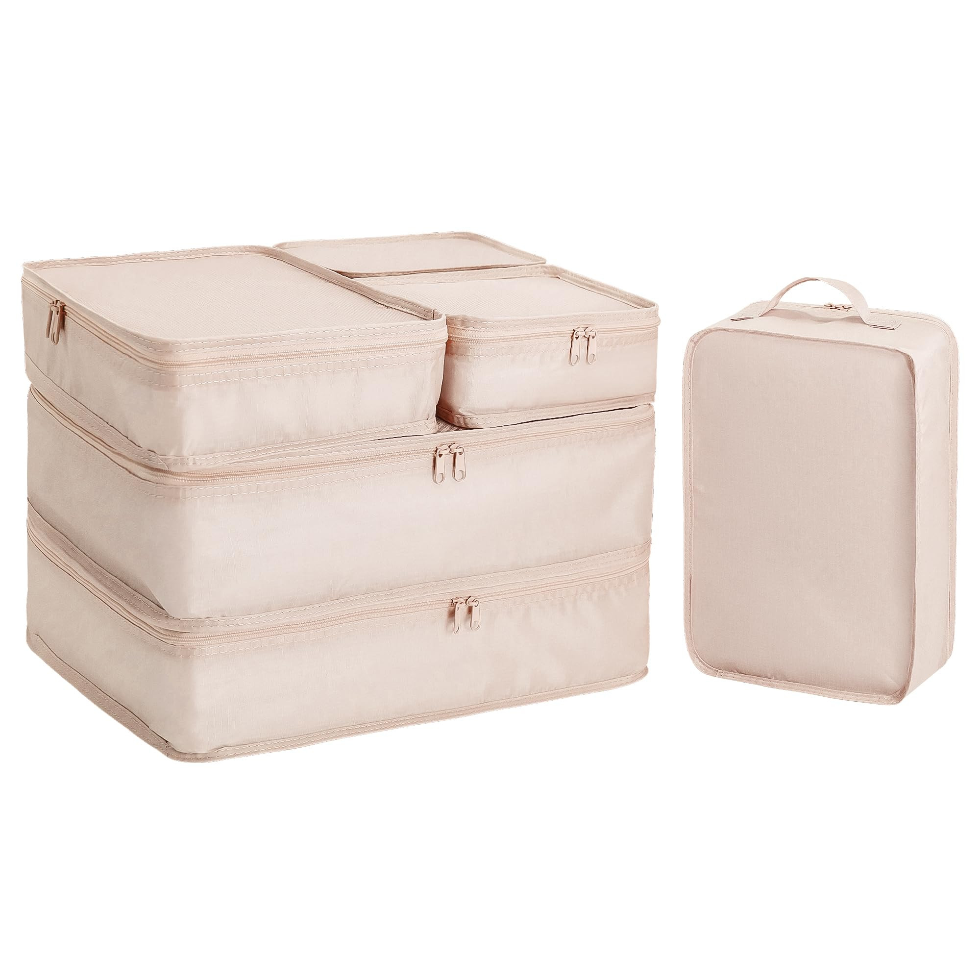 Packing cubes for Travel 6 Set Luggage Organizer Bags Packing Cubes for Suitcases Travel Essentia... | Amazon (US)