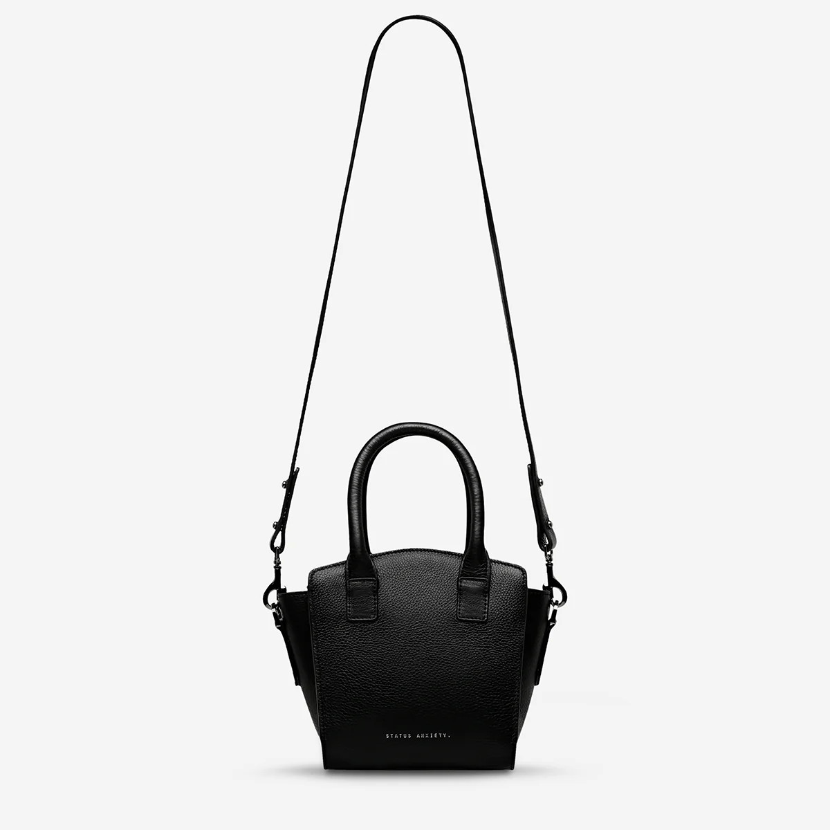 Worst Behind Us Women's Black Leather Bag | Status Anxiety® | Status Anxiety 