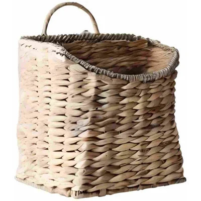 Woven Hanging Basket Water Hyacinth Hanging Wall Basket Wicker Handmade Baskets For Garden Farmhouse Home (Seagrass Mouth) | Wayfair North America