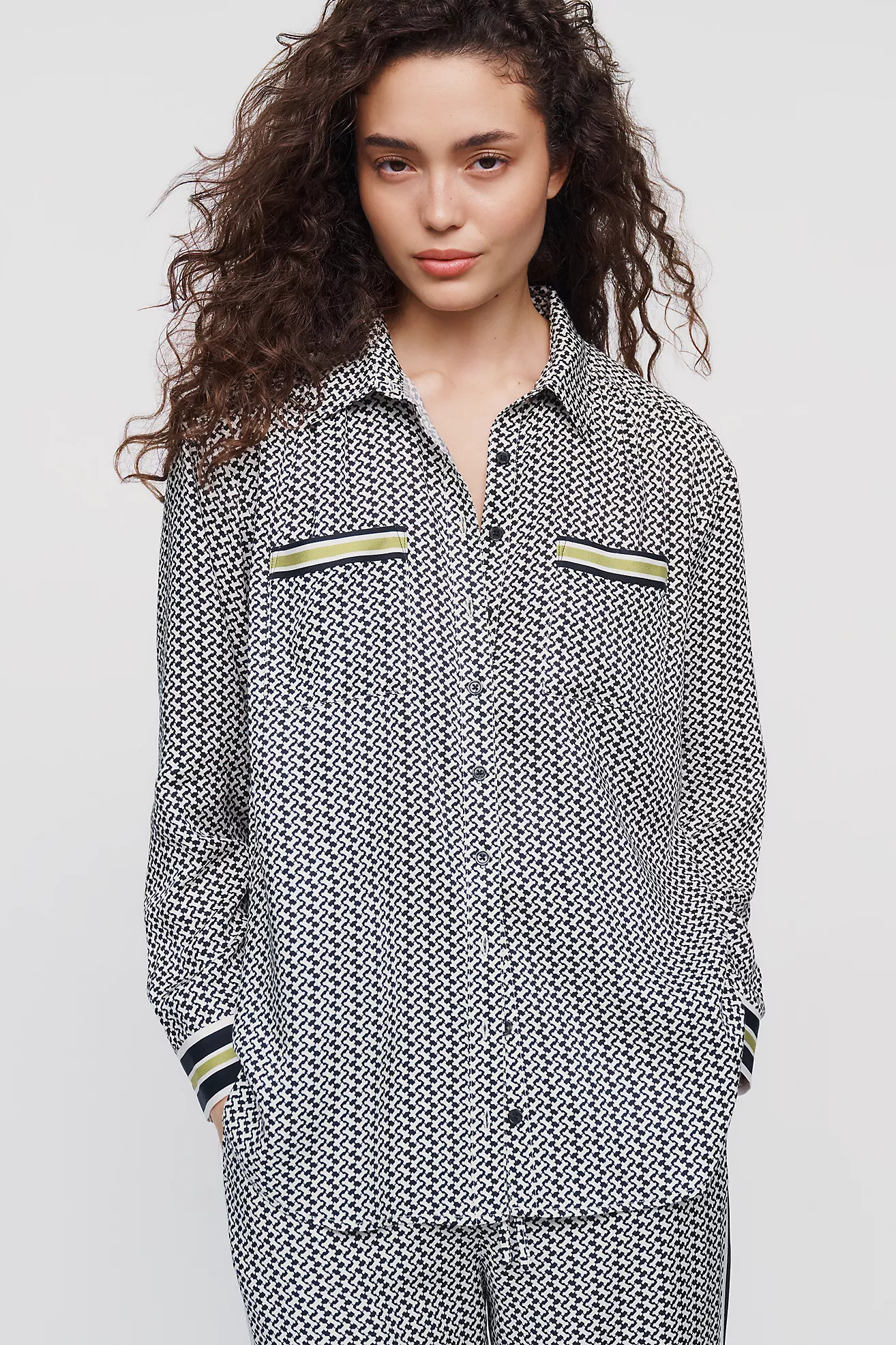 Rudi Silken Buttondown Shirt | Anthropologie (US)