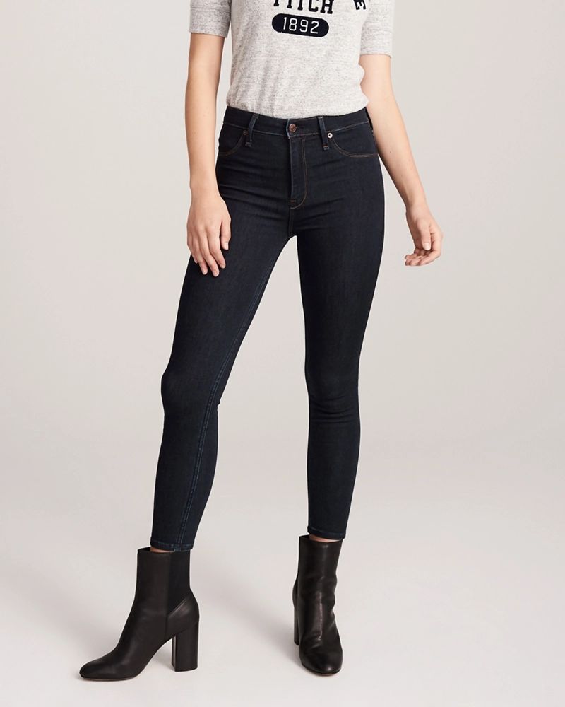 High Rise Ankle Jean Leggings | Abercrombie & Fitch US & UK