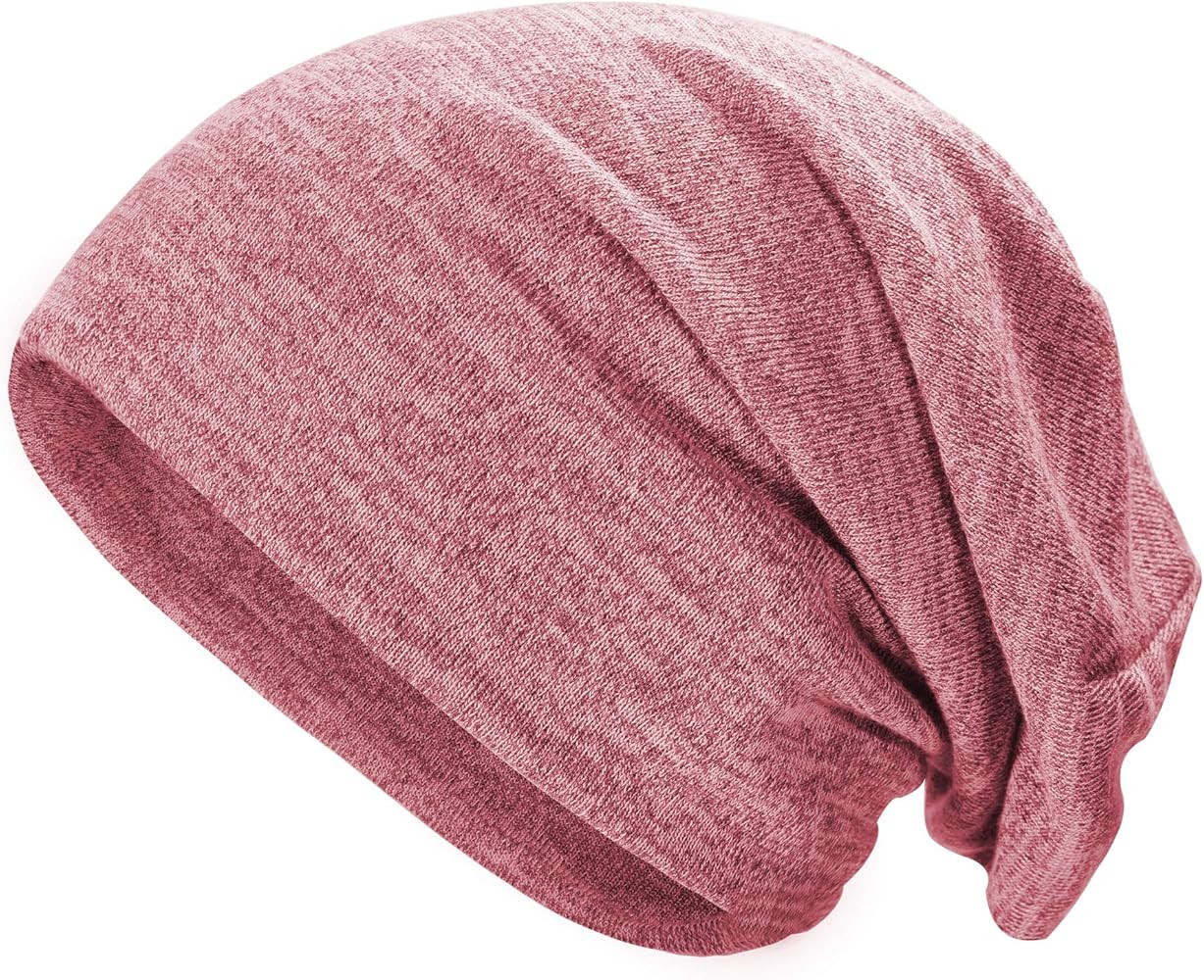 Soft Slouchy Beanie Hat for Women Men Fashion Thin Knit Stretch Skull Cap | Amazon (US)