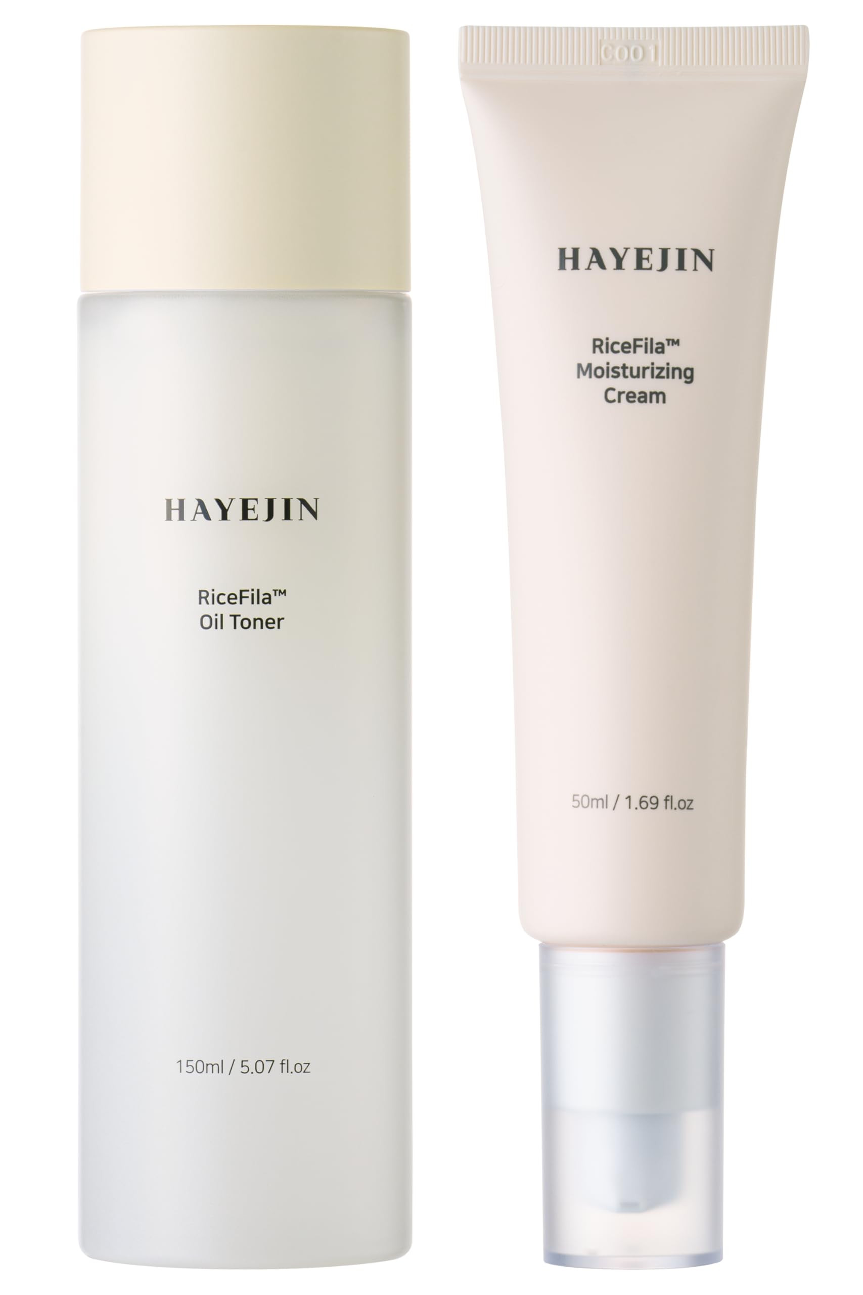 HAYEJIN RiceFila™ Oil Toner for face (5.07 fl oz) + Moisturizing Cream (1.69 fl oz) - RiceFila ... | Amazon (US)