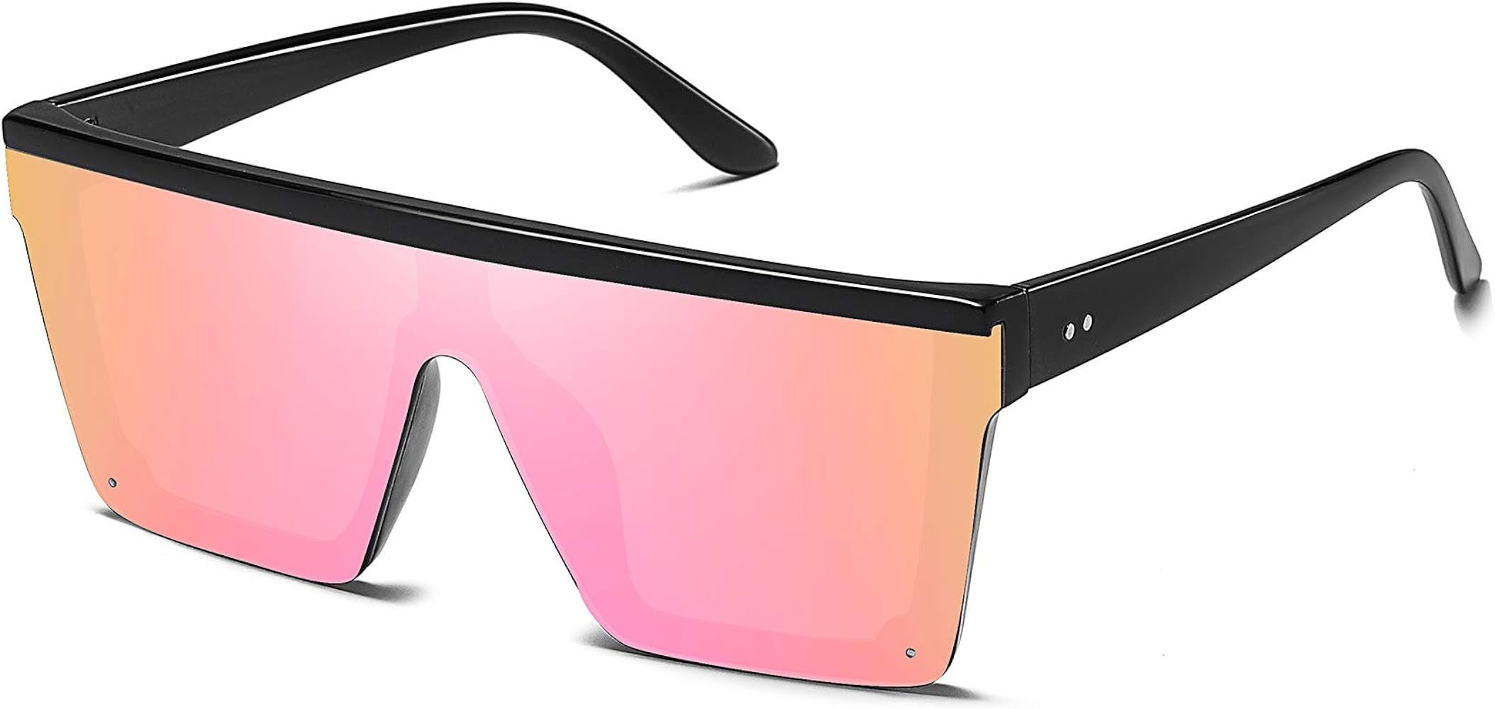 STORYCOAST Oversized Square Sunglasses for Women Men Fashion Siamese Lens Style Flat Top Shield S... | Amazon (US)