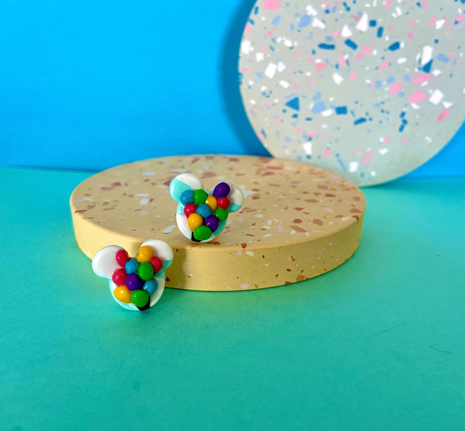 UP Earrings | Balloons | Mouse Studs | Disney Earrings | Polymer Clay | Paradise Falls | Etsy (Global)