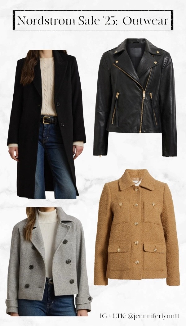These are my Outwear picks from the #Nsale! I love a jacket // coat because you can dress it up or down + it adds a little something something to any look. 

I went with pieces that can be worn for seasons to come + will go with other pieces you already have in your wardrobe 

#LTKStyleTip #LTKSeasonal #LTKSaleAlert