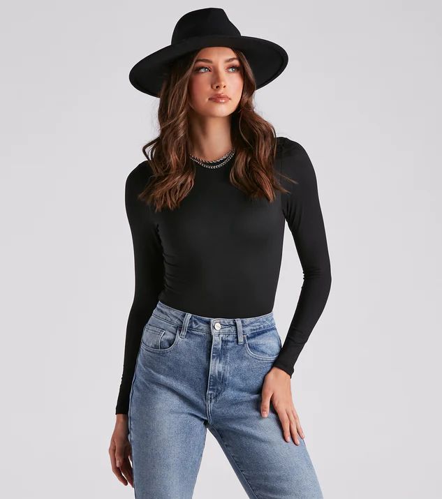 Smooth Basic Long Sleeve Bodysuit | Windsor Stores