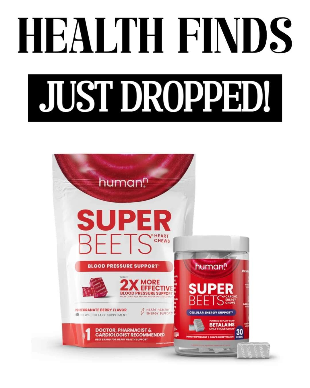 ❤️🫀 Heart health made delicious! These Superbeets® Heart Chews are an easy, tasty way to support healthy circulation, energy, and overall heart wellness—no mixing or mess. Perfect for busy days when you want real benefits in a simple chew 🍓✨

#LTKwellness #LTKhealth #LTKunder50 #LTKmusthaves 

 #LTKFindsUnder100 

#LTKselfcare #LTKSaleAlert #LTKBeauty