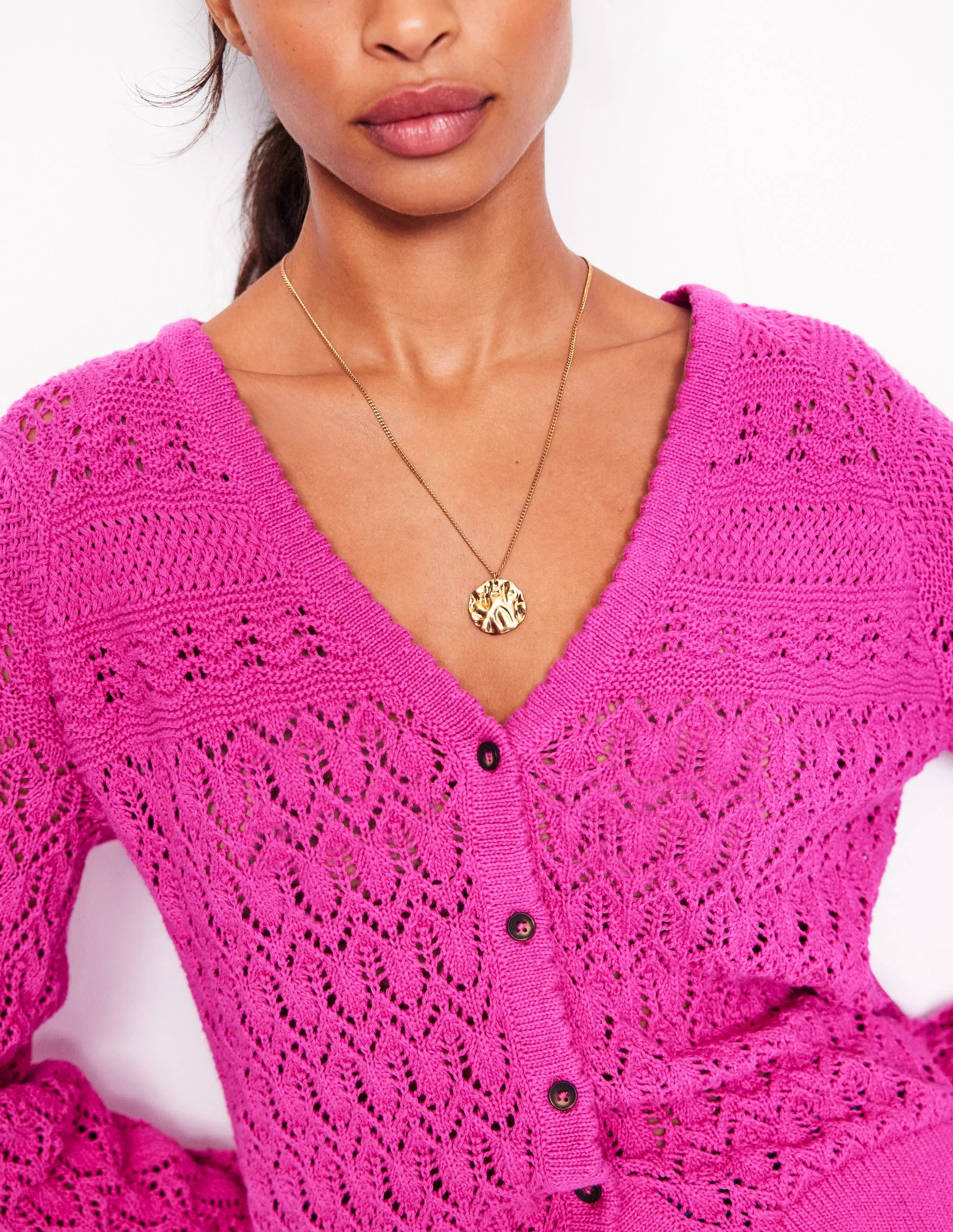 Hammered Penny Necklace-Gold | Boden (US)